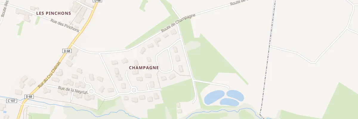 Plan du 244 All de Champagne à Chénas