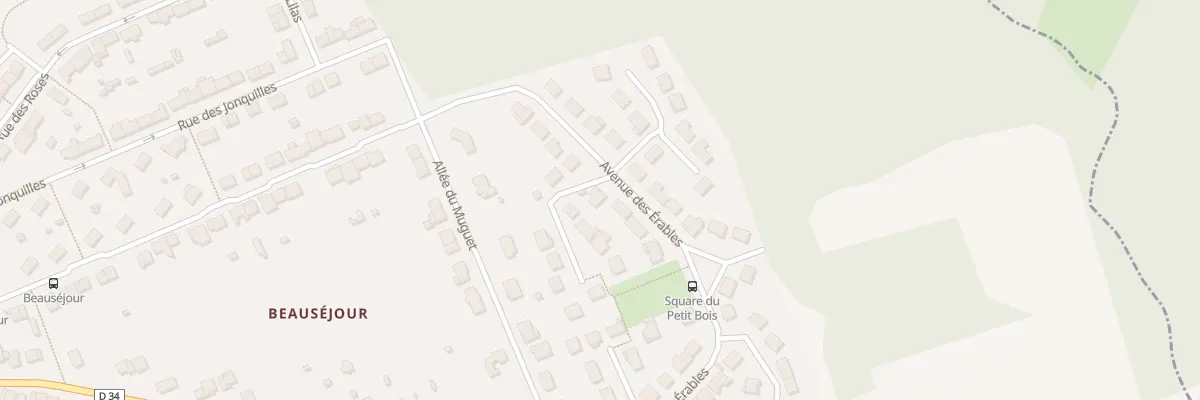 Plan du 8 Av des Erables à La Francheville