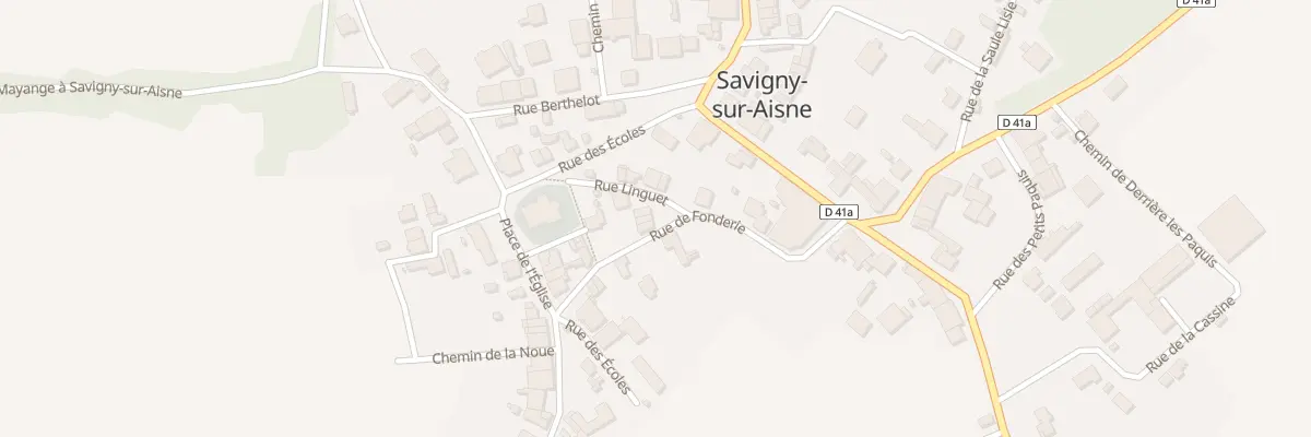 Plan du 9 Rue de Fonderie à Savigny-sur-Aisne