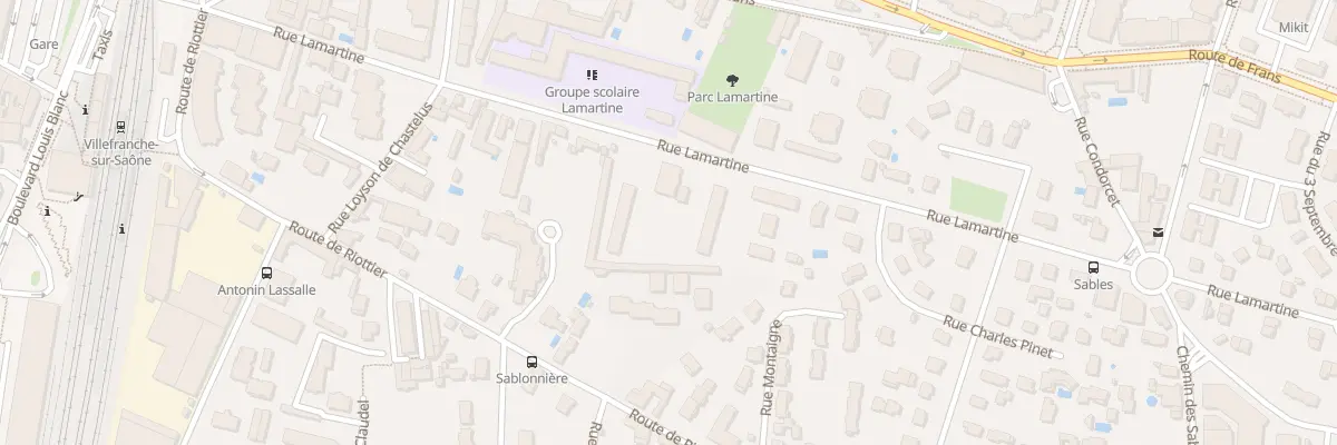 Plan du 412 Rue Lamartine à Villefranche-sur-Saône