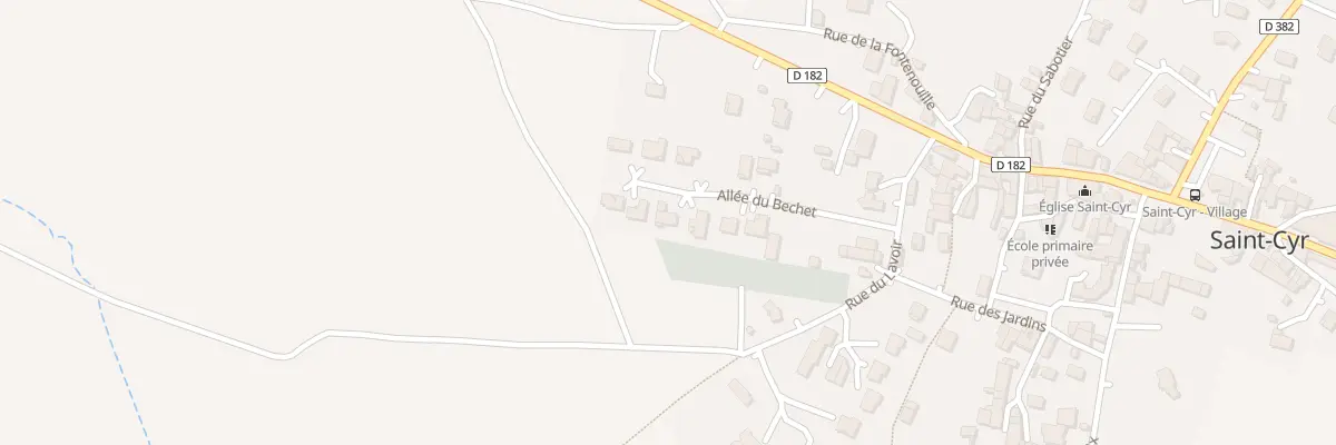 Plan du 15 All du Bechet à Saint-Cyr