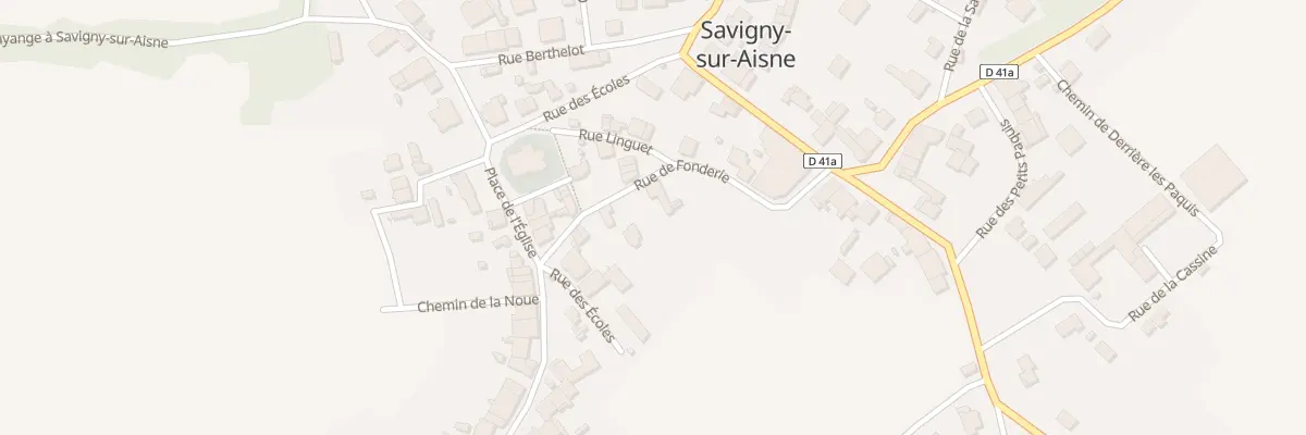 Plan du 4 Rue de Fonderie à Savigny-sur-Aisne