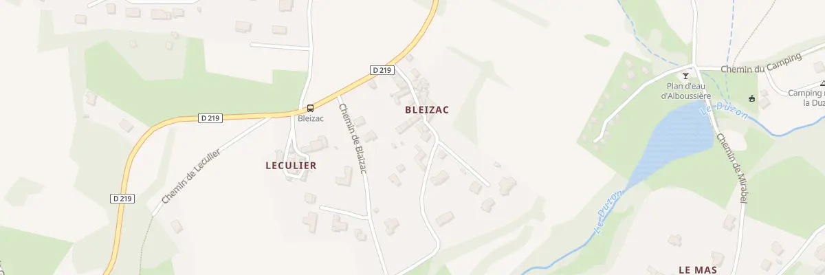 Plan du 475 Che de Blaizac à Alboussière