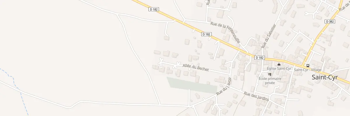 Plan du 16 All du Bechet à Saint-Cyr