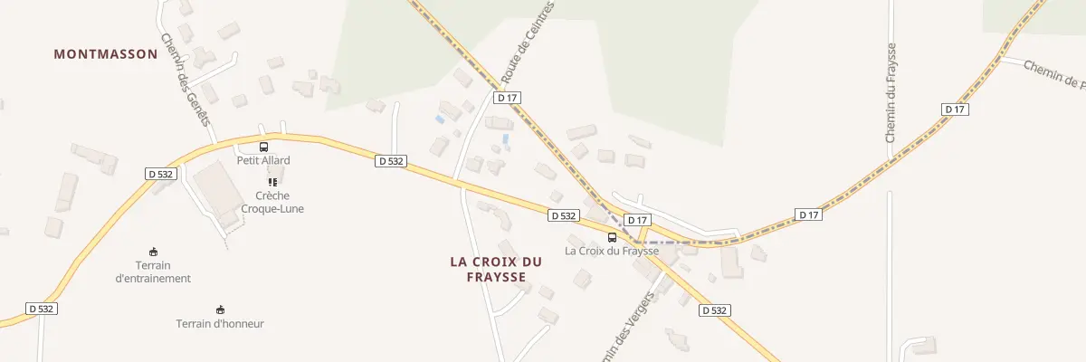 Plan du 105 Rte de St Jeure d’Ay à Étables