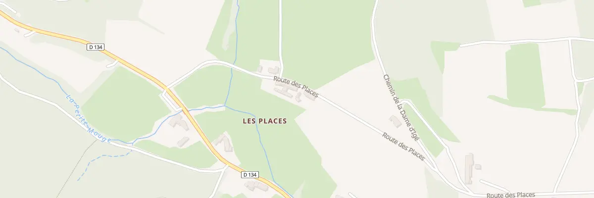 Plan du 5205 Les Places à Igé