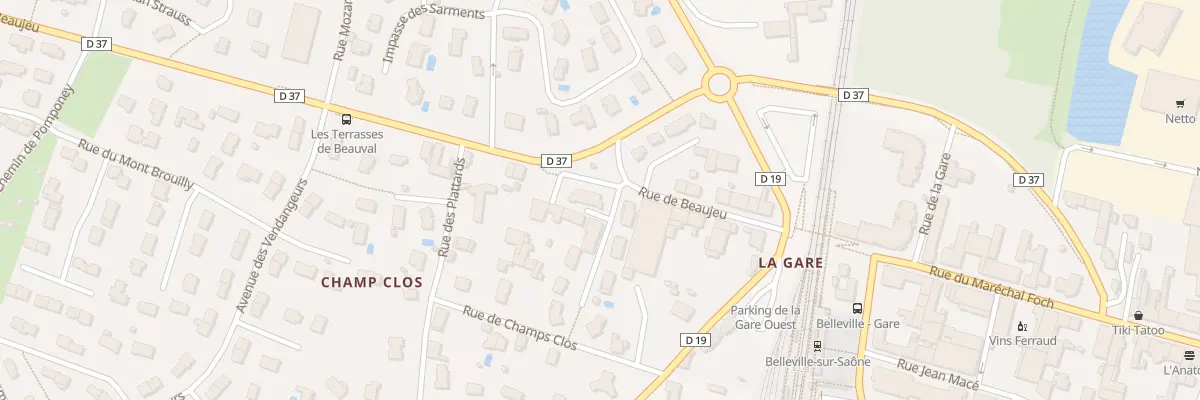 Plan du 9034B Champ Clos Est à Belleville-en-Beaujolais