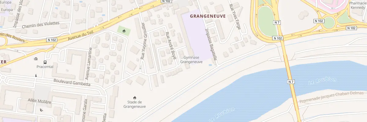 Plan du 9007 Rue Andre Boye à Montélimar