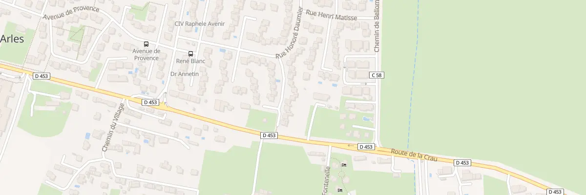 Plan du 11 Rue Edgard Degas Raphele à Arles