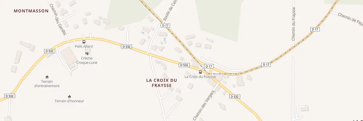 Plan du 240 Rte de la Croix du Fraysse à Étables