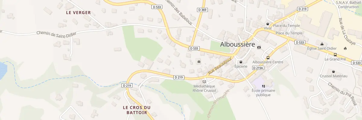 Plan du 5368 Le Village à Alboussière