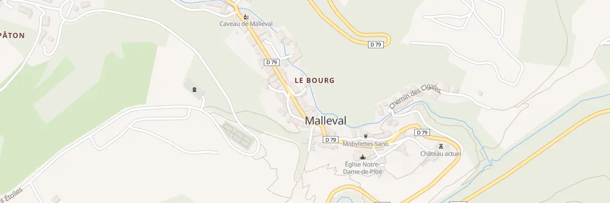 Plan du 688 Rte du Bourg à Malleval
