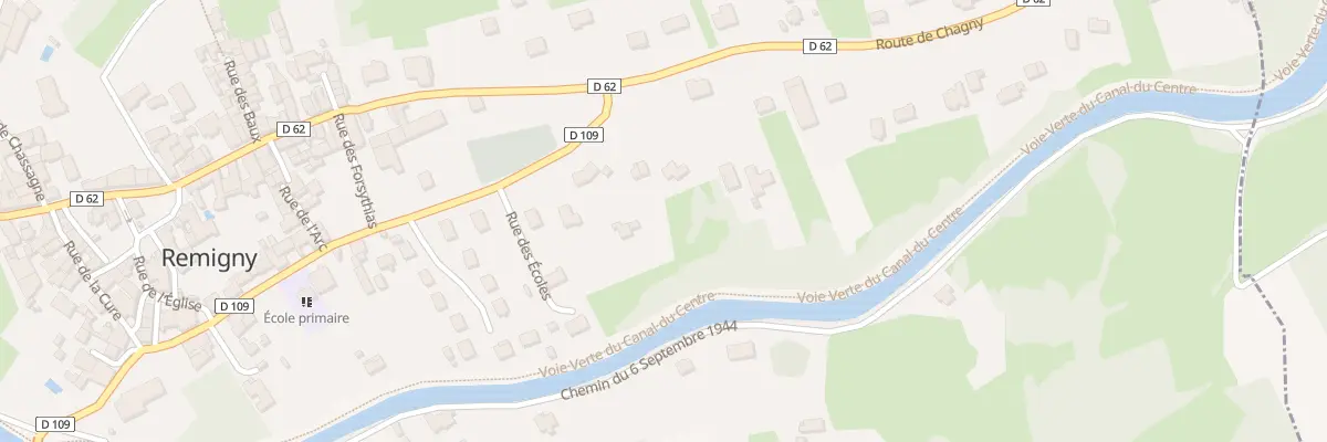 Plan du 1 Rue des Écoles à Remigny