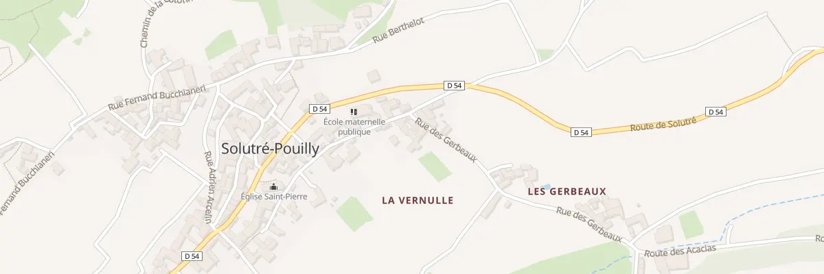 Plan du 5025 Rue de Cortesse à Solutré-Pouilly