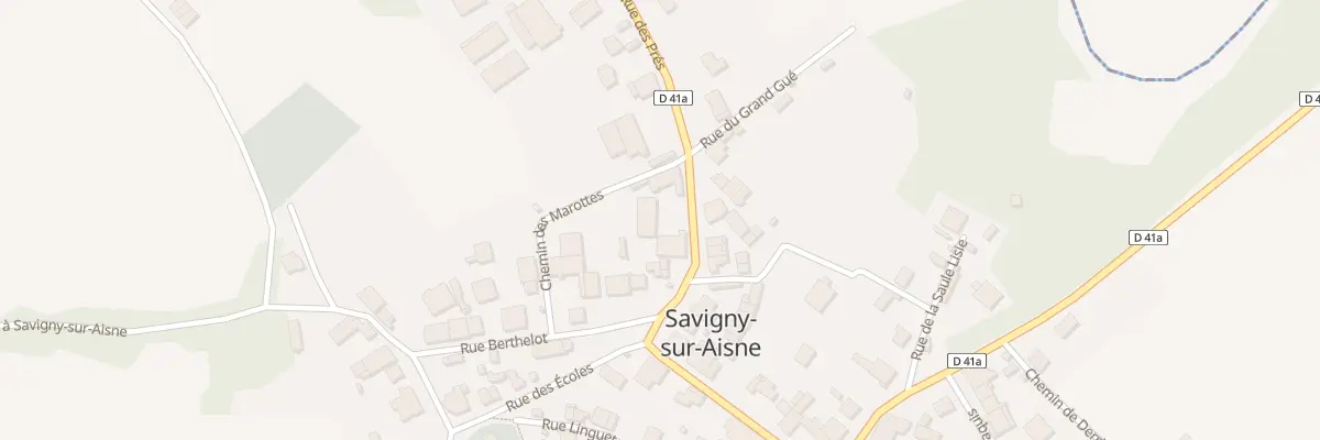 Plan du 1 Rue des Pres à Savigny-sur-Aisne