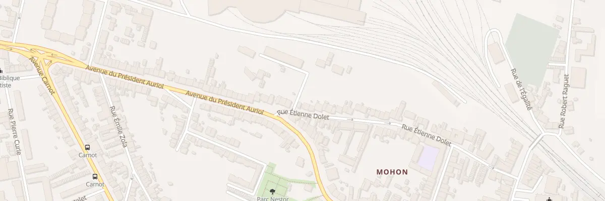 Plan du 74 Rue Etienne Dolet à Charleville-Mézières