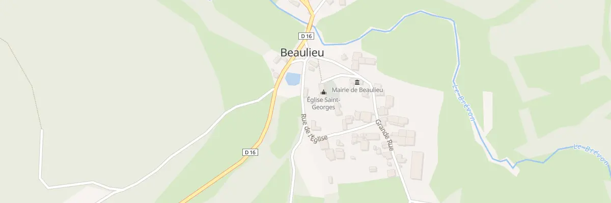 Plan du 3 Rue de l’Eglise à Beaulieu