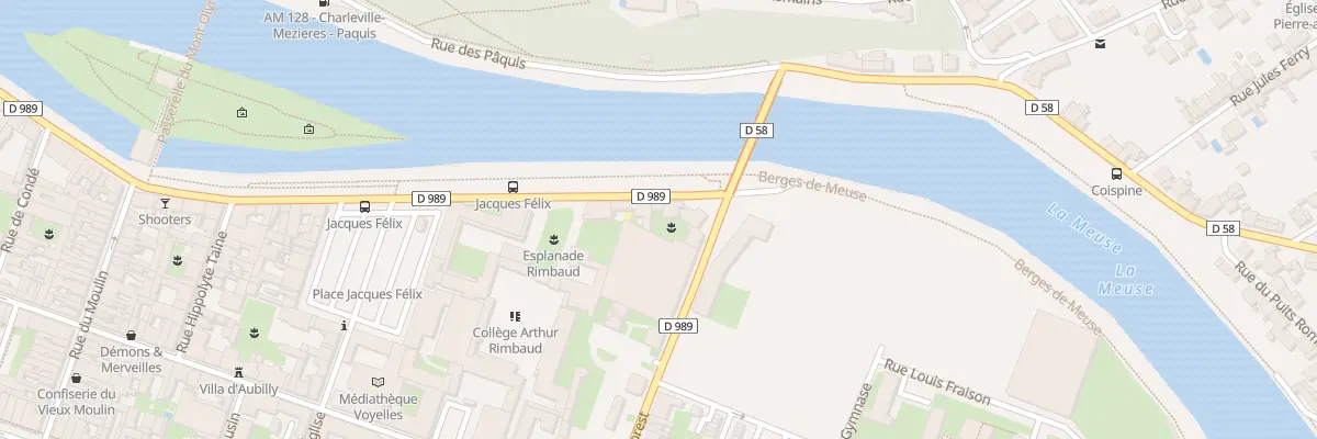 Plan du 28 Quai Jean Charcot à Charleville-Mézières