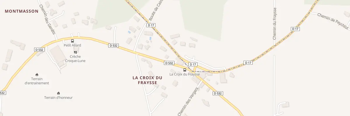 Plan du 210 Rte de la Croix du Fraysse à Étables