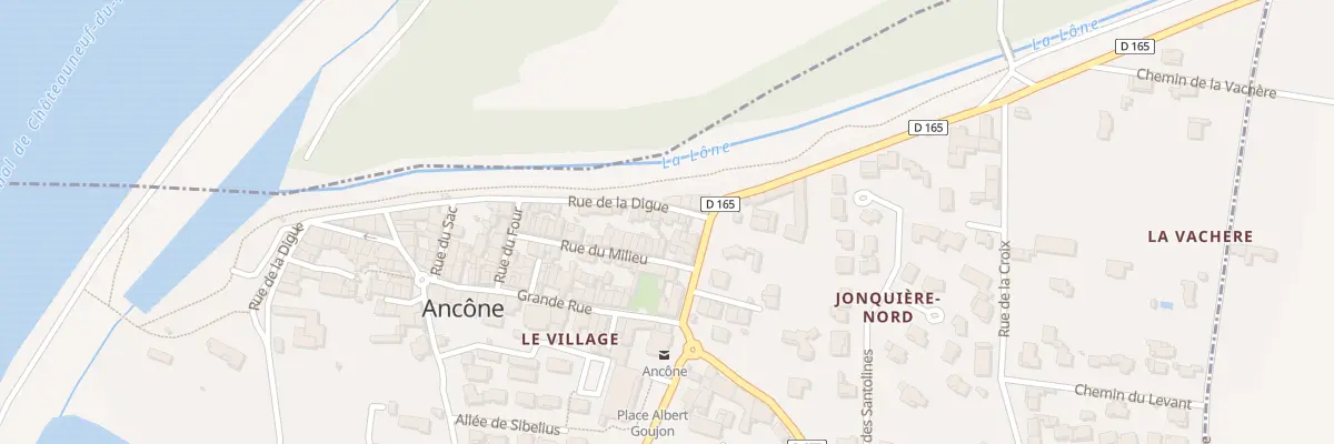 Plan du 3 Rue de la Digue à Ancône