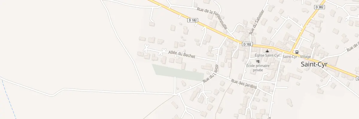 Plan du 9 All du Bechet à Saint-Cyr
