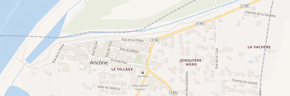 Plan du 3 Rue des Bateliers à Ancône