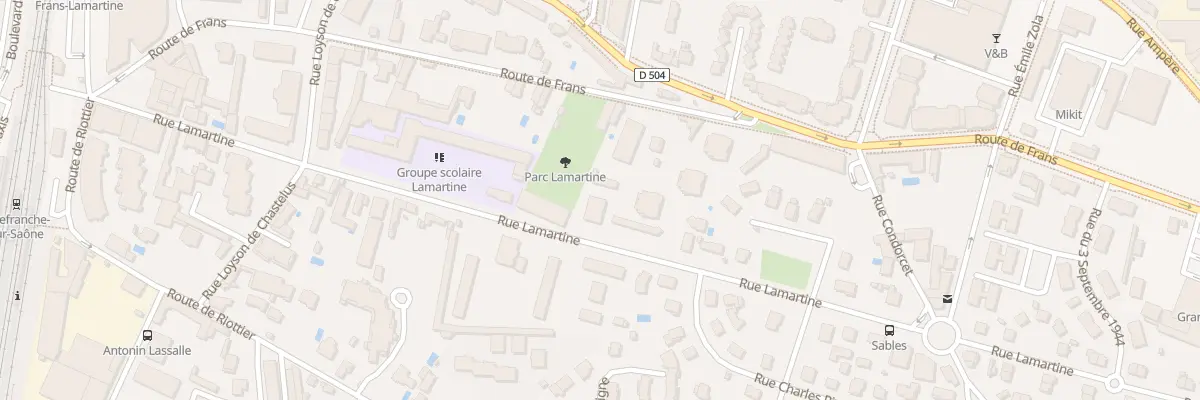 Plan du 437 Rue Lamartine à Villefranche-sur-Saône