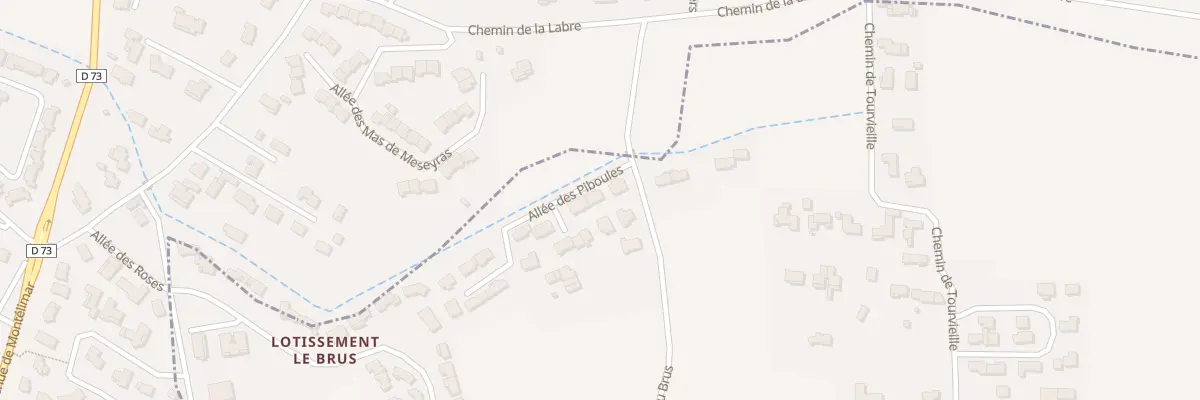 Plan de Che du Brus à Malataverne
