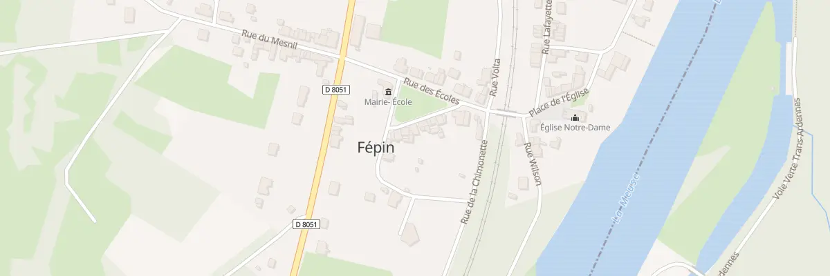 Plan du 6 Pl du General de Gaulle à Fépin