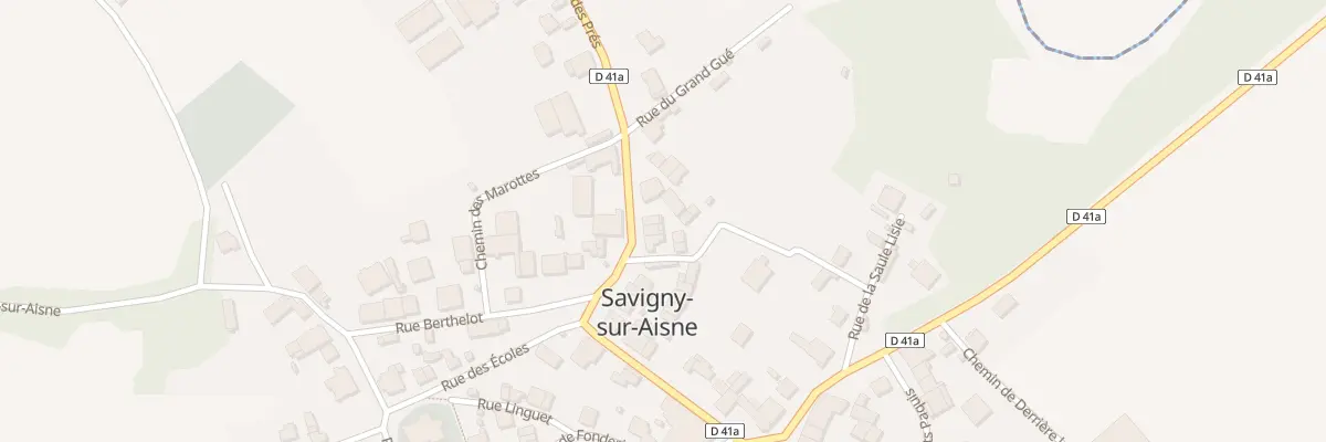 Plan du 6 Rue des Pres à Savigny-sur-Aisne