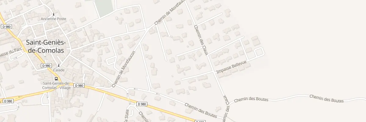 Plan du 243 Che des Claux à Saint-Geniès-de-Comolas