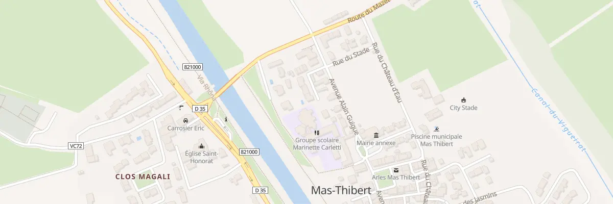 Plan du 16 Imp de l’Avenir Mas Thibert à Arles