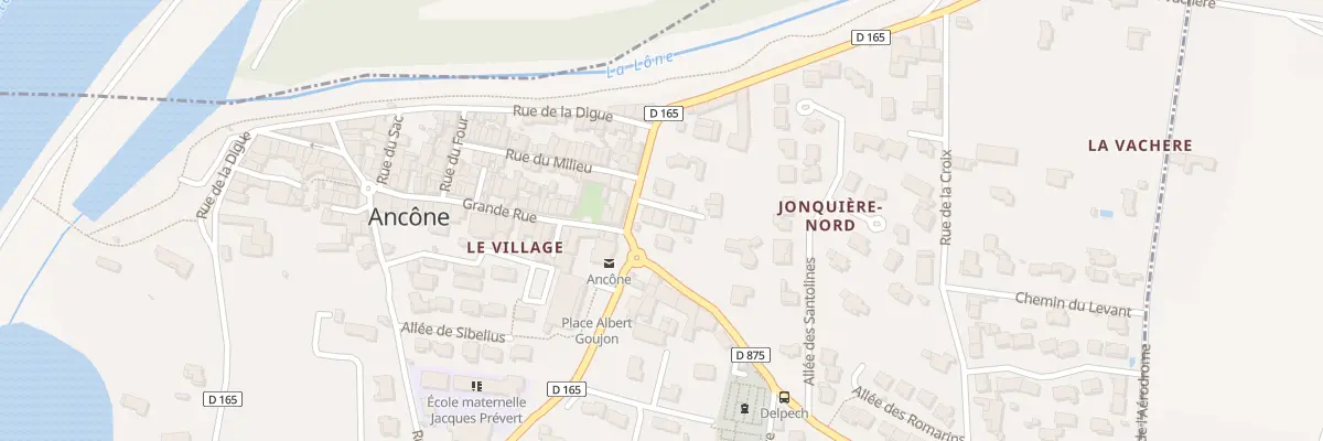 Plan du 2B Rue des Bateliers à Ancône