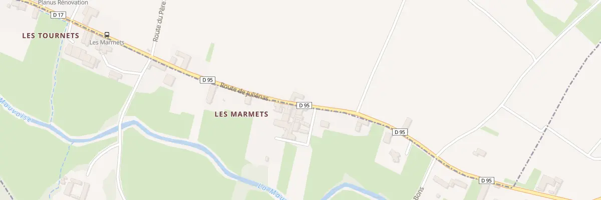 Plan du 338 Rte de Juliénas à Juliénas