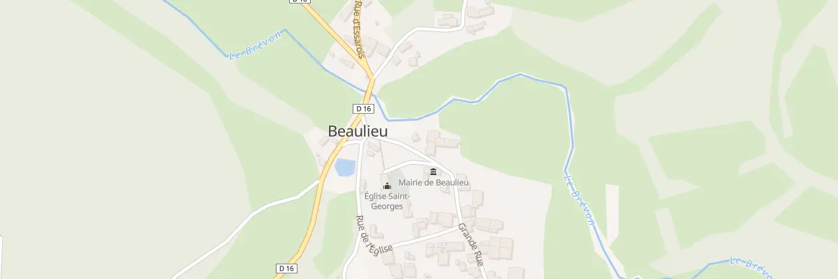 Plan du 1 Vc Grande Rue à Beaulieu