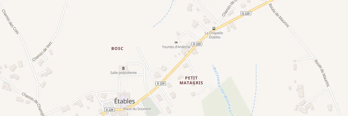 Plan du 1160 Rte d’Etables à Étables