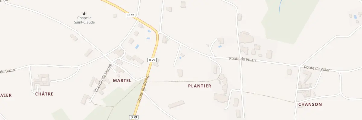 Plan du 92 Rte de Volan à Malleval