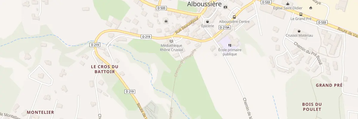 Plan du 60 Rue des Ecoliers à Alboussière