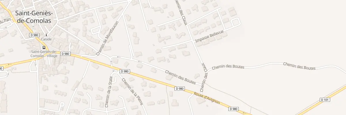 Plan du 5906 Che des Claux à Saint-Geniès-de-Comolas