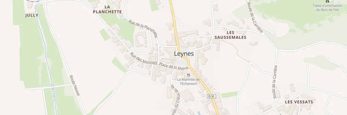 Plan du 5159 Au Bourg à Leynes