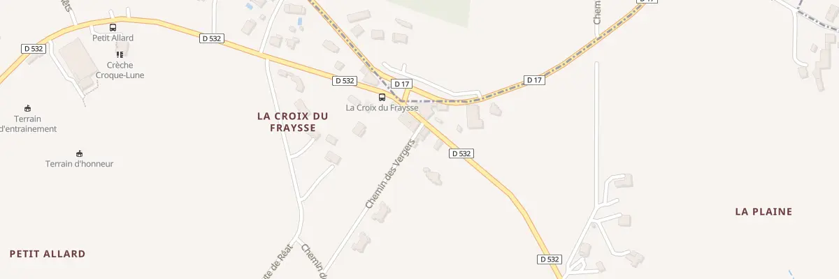 Plan du 5013 Croix du Fraisse à Étables