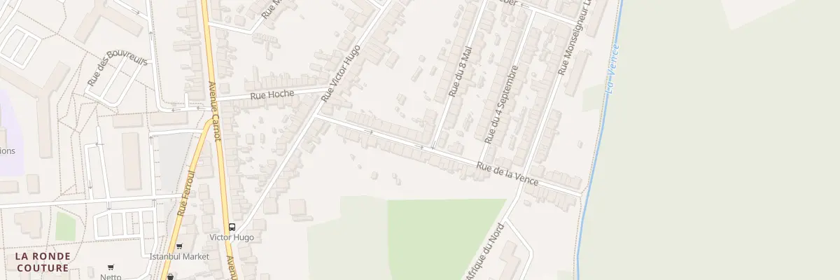 Plan du 36 Rue de la Vence à Charleville-Mézières