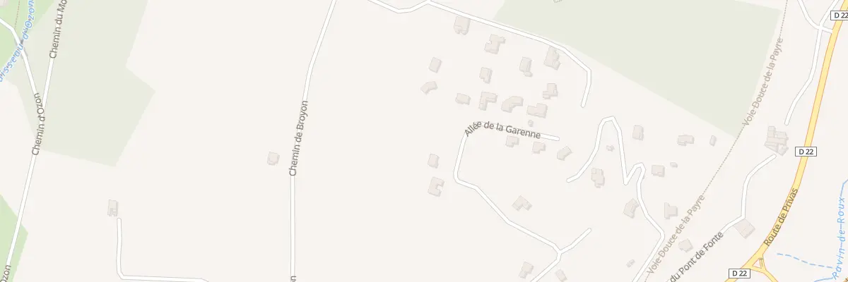 Plan du 373 La Garenne à Baix