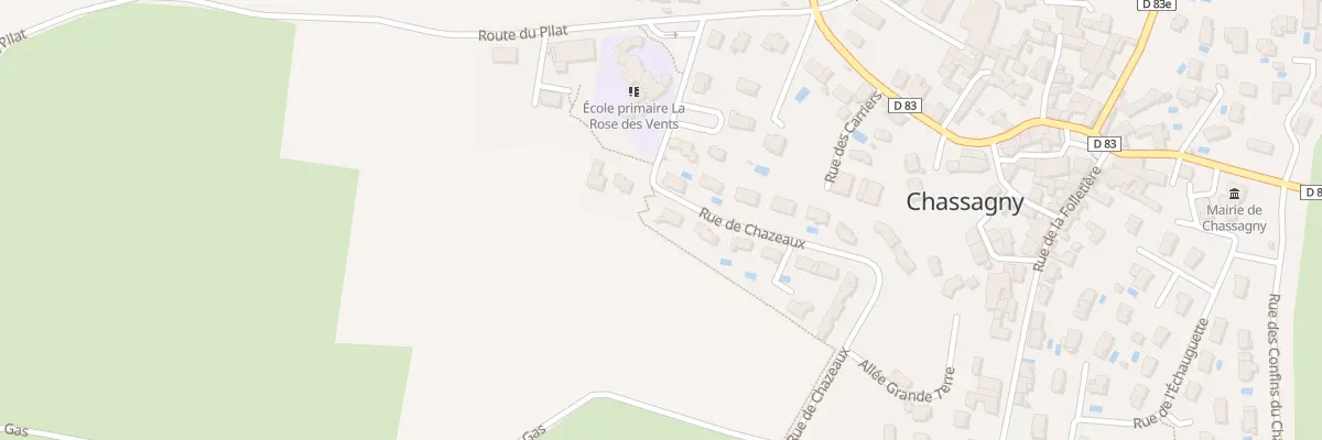 Plan du 174 Rue de Chazeaux à Beauvallon