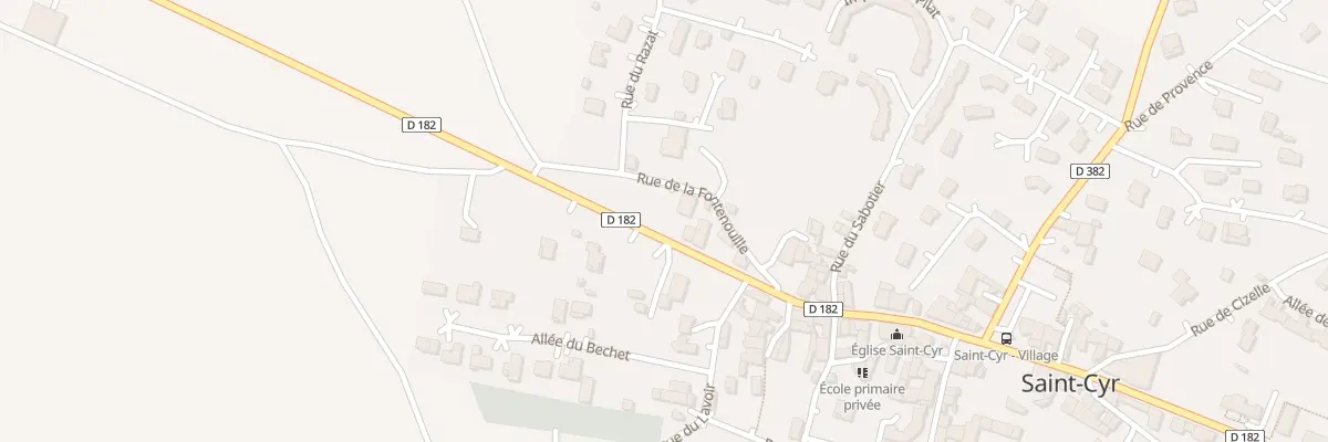 Plan du 25 Rue de la Fontenouille à Saint-Cyr