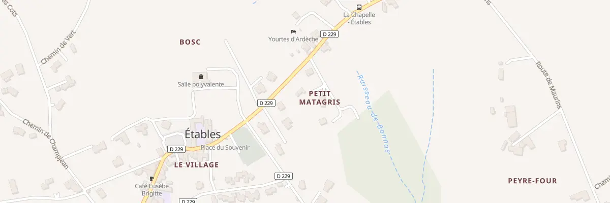 Plan du 1215 Rte d’Etables à Étables