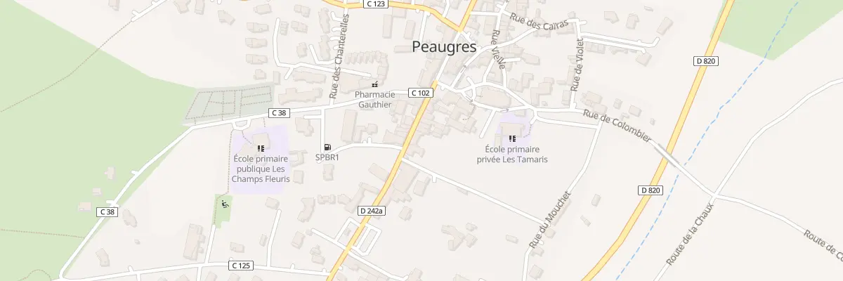Plan du 5160 Le Village à Peaugres