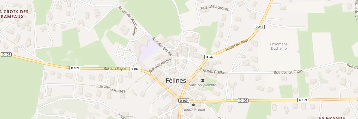 Plan du 5100 Le Village à Félines