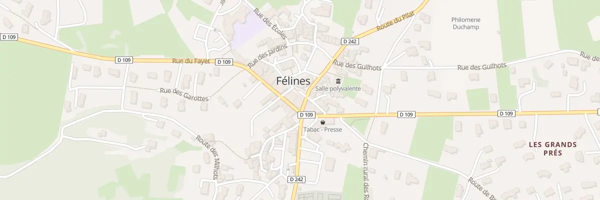 Plan du 2 Pl de la Bascule à Félines