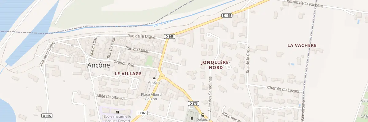 Plan du 2F Rue des Bateliers à Ancône